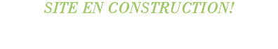 Site en construction!